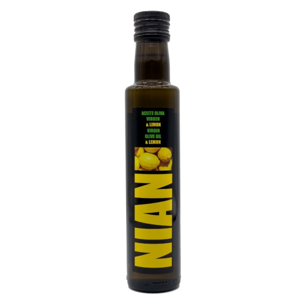 NIAN Olivenöl "Zitrone" Aromaöl 250 ml Flasche