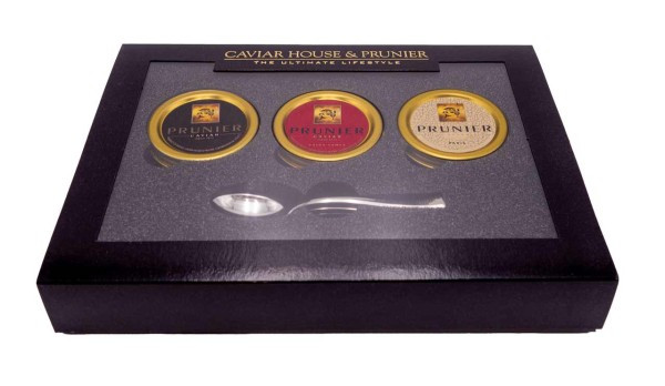 Siberian "Prunier" Caviar, "Tasting-Set", frisch, 3x20g